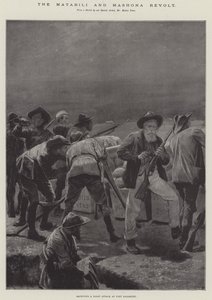 Bunt Matabili i Mashona autorstwa Richard Caton Woodville junior
